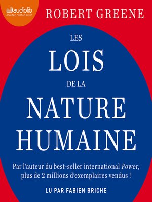 cover image of Les lois de la nature humaine